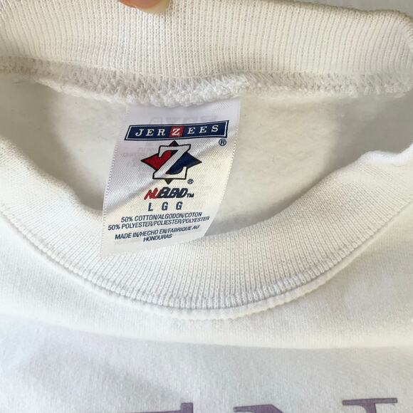 erzees Women’s Long Sleeve Screw Neck Thick Sweatshirt size L, White, Reno - Picture 6 of 8